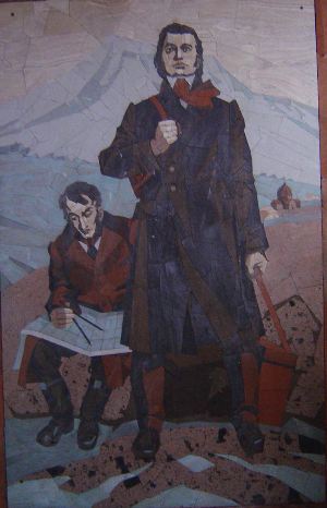 Abovyan and Parrot atop Mt. Ararat