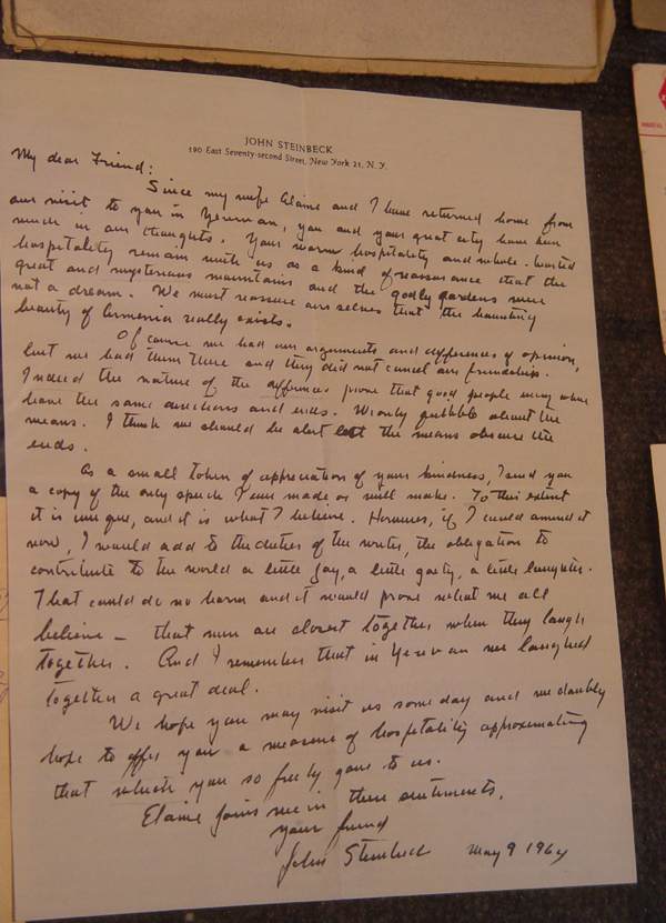 Steinbeck Letter